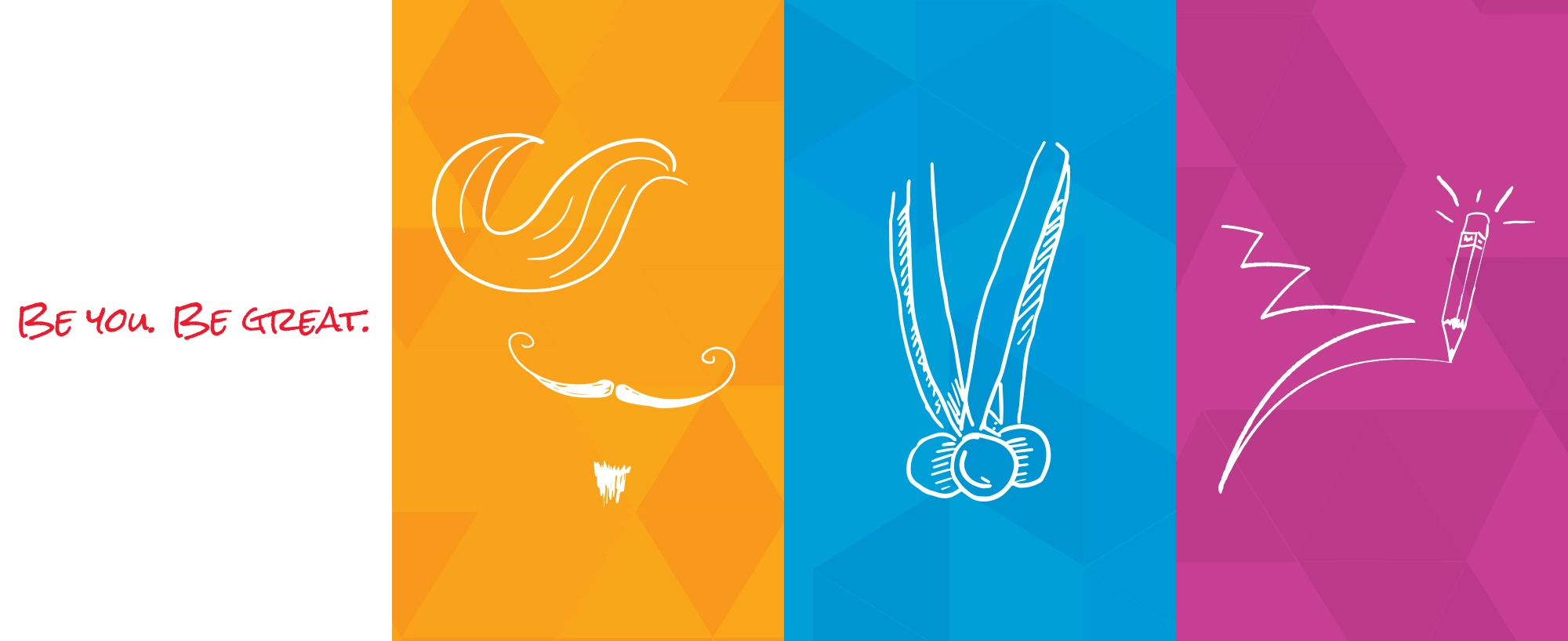 A vibrant visual identity conforms to a conservative set of corporate brand guidelines.